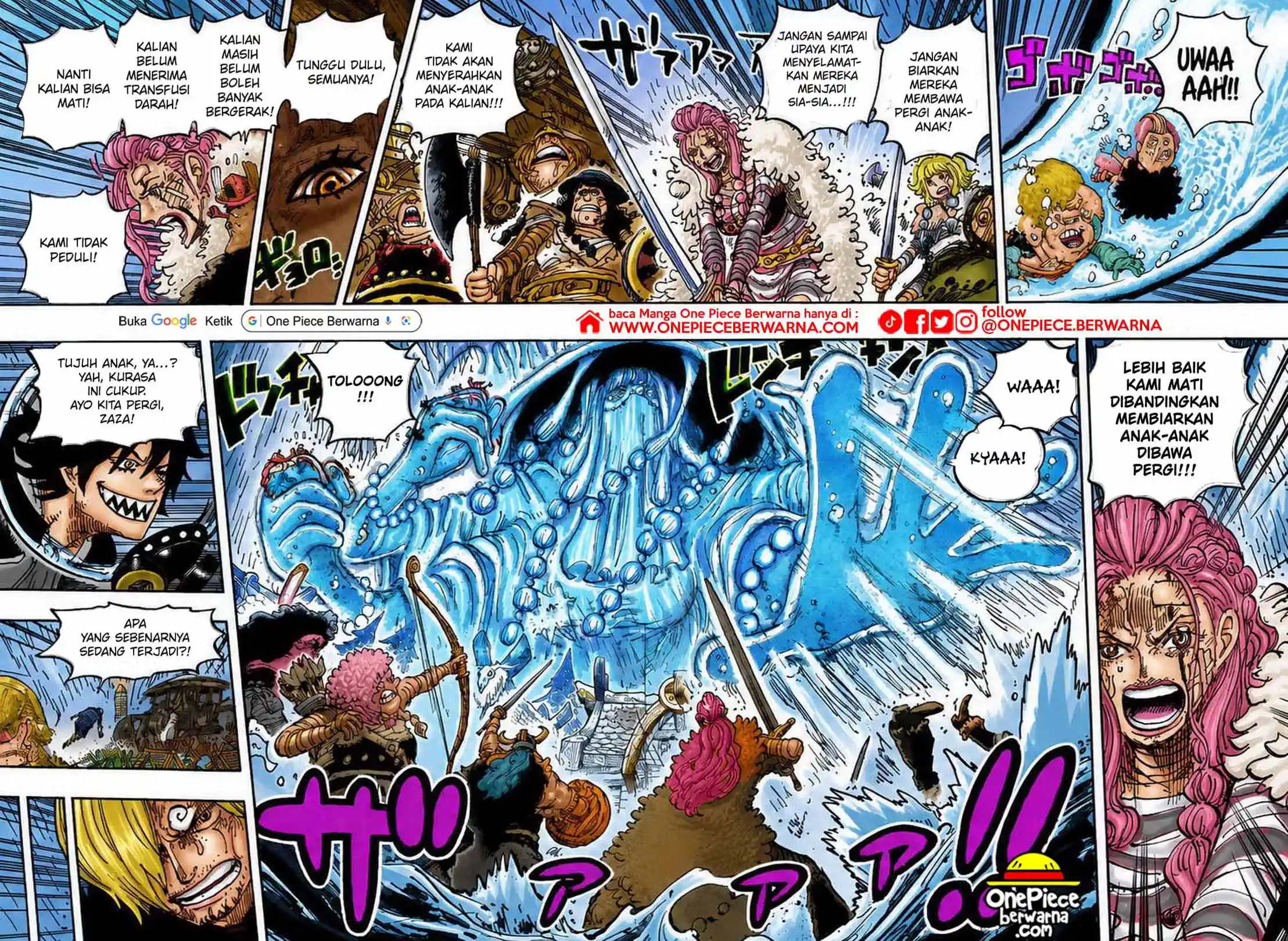 One Piece berwarna 1183 1184 1185 bahasa indonesia